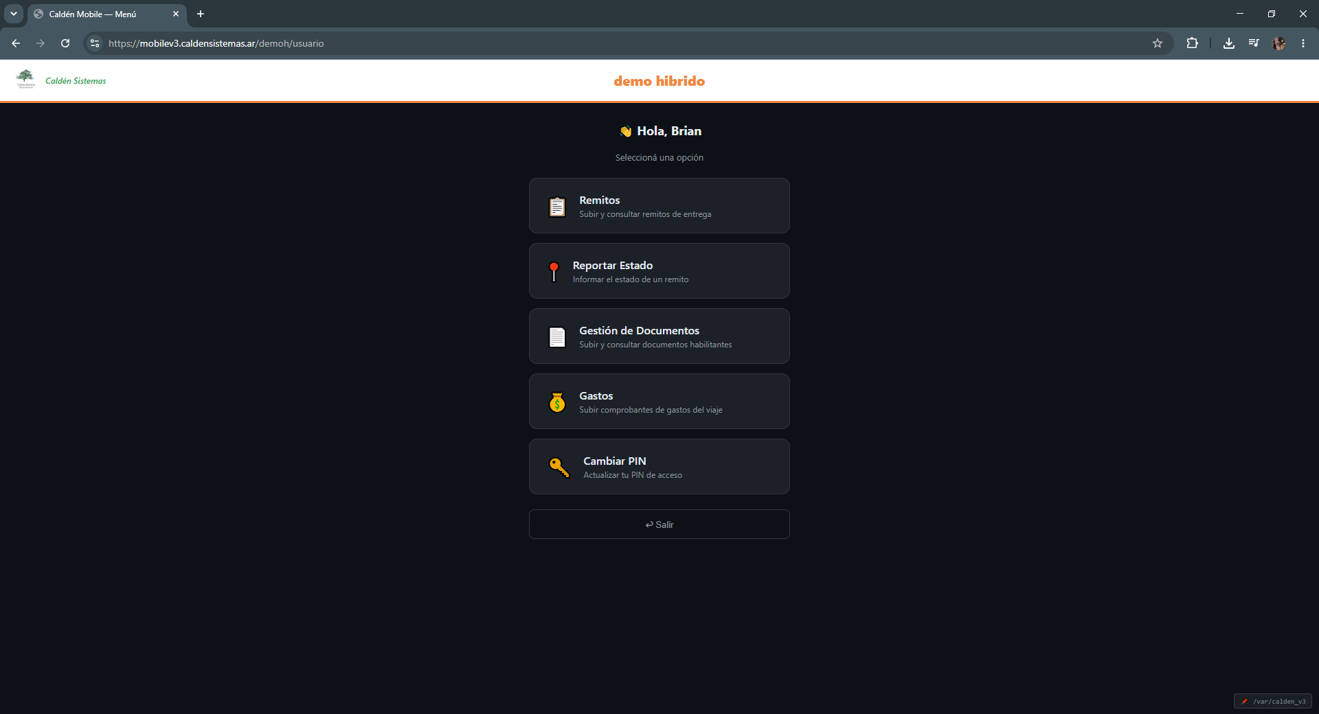 Dashboard operativo
